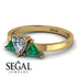 Triangle Diamond Engagement Ring - Molly No. 16