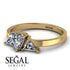 Triangle Diamond Engagement Ring - Molly No. 1