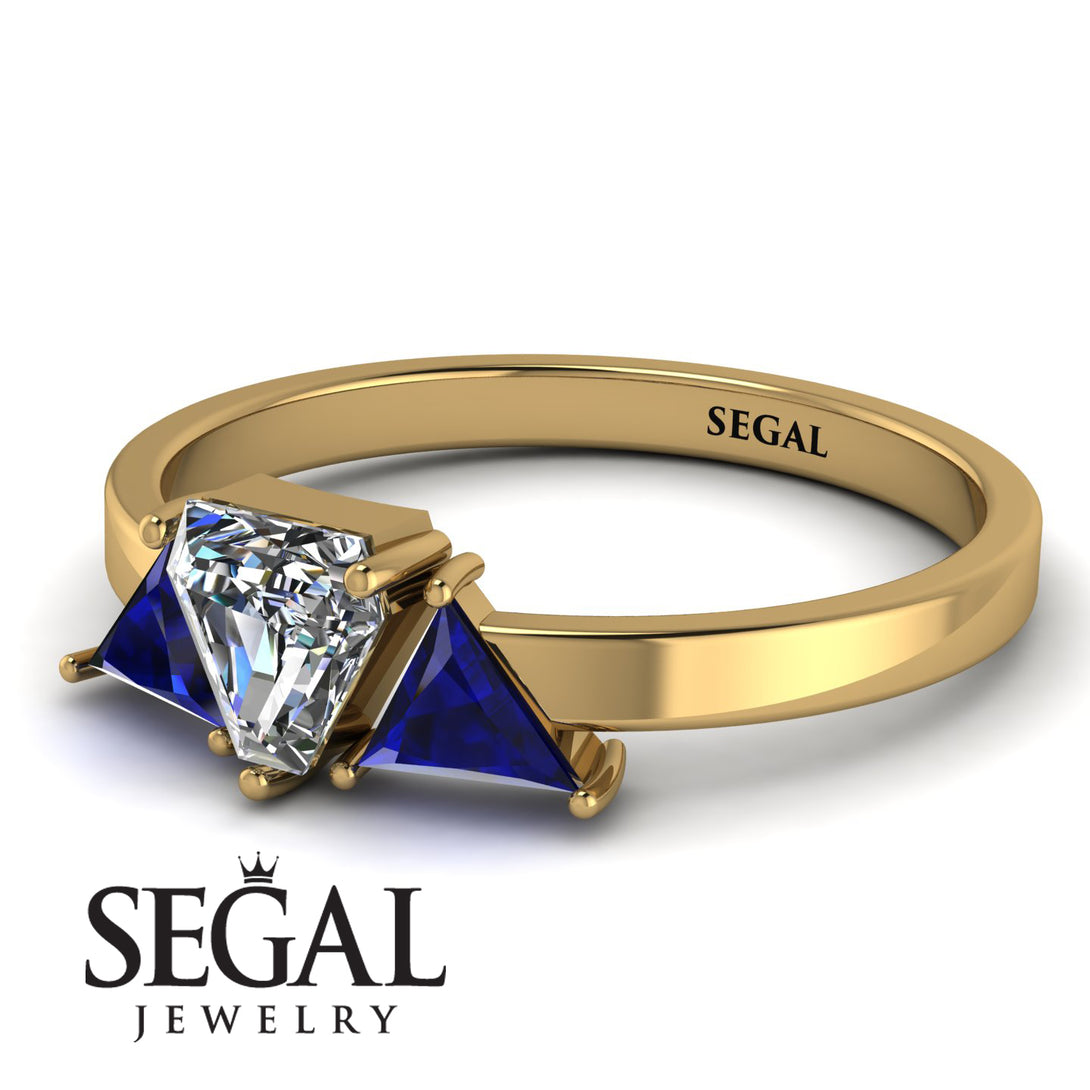 Triangle Diamond Engagement Ring - Molly No. 61