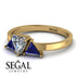 Triangle Diamond Engagement Ring - Molly No. 61