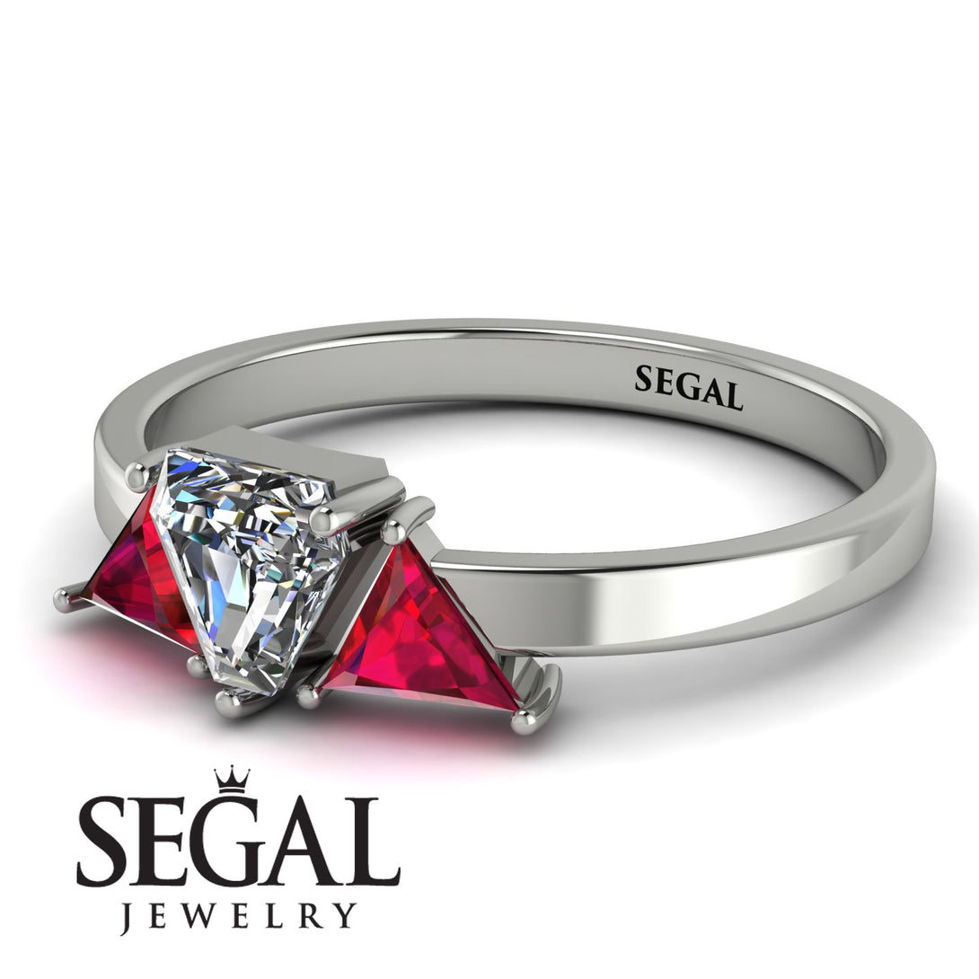 Triangle Diamond Engagement Ring - Molly No. 48