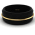Black Titanium & Gold Men's Ring - Wyatt No. 1