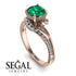 Twist Shank Emerald Engagement Ring - Maria No. 5