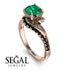 Twist Shank Emerald Engagement Ring - Maria No. 35 image 10