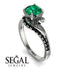 Twist Shank Emerald Engagement Ring - Maria No. 36 image 10