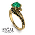 Twist Shank Emerald Engagement Ring - Maria No. 34 image 10
