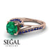 Twist Shank Emerald Engagement Ring - Maria No. 65 image 3