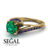 Twist Shank Emerald Engagement Ring - Maria No. 64 image 3