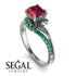 Twist Shank Ruby Engagement Ring - Maria No. 27 image 10
