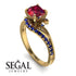 Twist Shank Ruby Engagement Ring - Maria No. 70 image 10