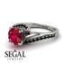 Twist Shank Ruby Engagement Ring - Maria No. 42 image 3