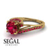 Twist Shank Ruby Engagement Ring - Maria No. 55 image 3