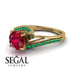 Twist Shank Ruby Engagement Ring - Maria No. 25 image 3