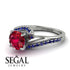 Twist Shank Ruby Engagement Ring - Maria No. 72 image 3