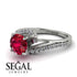 Twist Shank Ruby Engagement Ring - Maria No. 12