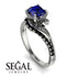 Twist Shank Sapphire Engagement Ring - Maria No. 45