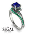 Twist Shank Sapphire Engagement Ring - Maria No. 30 image 10