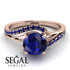 Twist Shank Sapphire Engagement Ring - Maria No. 74 image 2