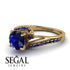 Twist Shank Sapphire Engagement Ring - Maria No. 73 image 3