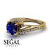 Twist Shank Sapphire Engagement Ring - Maria No. 13 image 3