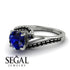 Twist Shank Sapphire Engagement Ring - Maria No. 45 image 3