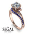 Twist Shank Diamond Engagement Ring - Maria No. 62
