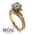 Twist Shank Diamond Engagement Ring - Maria No. 1