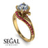 Twist Shank Diamond Engagement Ring - Maria No. 46