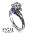 Twist Shank Diamond Engagement Ring - Maria No. 63