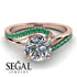 Twist Shank Diamond Engagement Ring - Maria No. 17 image 2