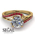 Twist Shank Diamond Engagement Ring - Maria No. 46 image 2