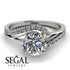 Twist Shank Diamond Engagement Ring - Maria No. 3 image 2