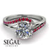 Twist Shank Diamond Engagement Ring - Maria No. 48 image 2