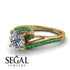 Twist Shank Diamond Engagement Ring - Maria No. 16