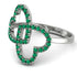 Two Hearts Emerald Ring - Selena No. 21