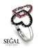 Two Hearts Ruby Ring - Selena No. 42