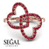 Two Hearts Ruby Ring - Selena No. 56