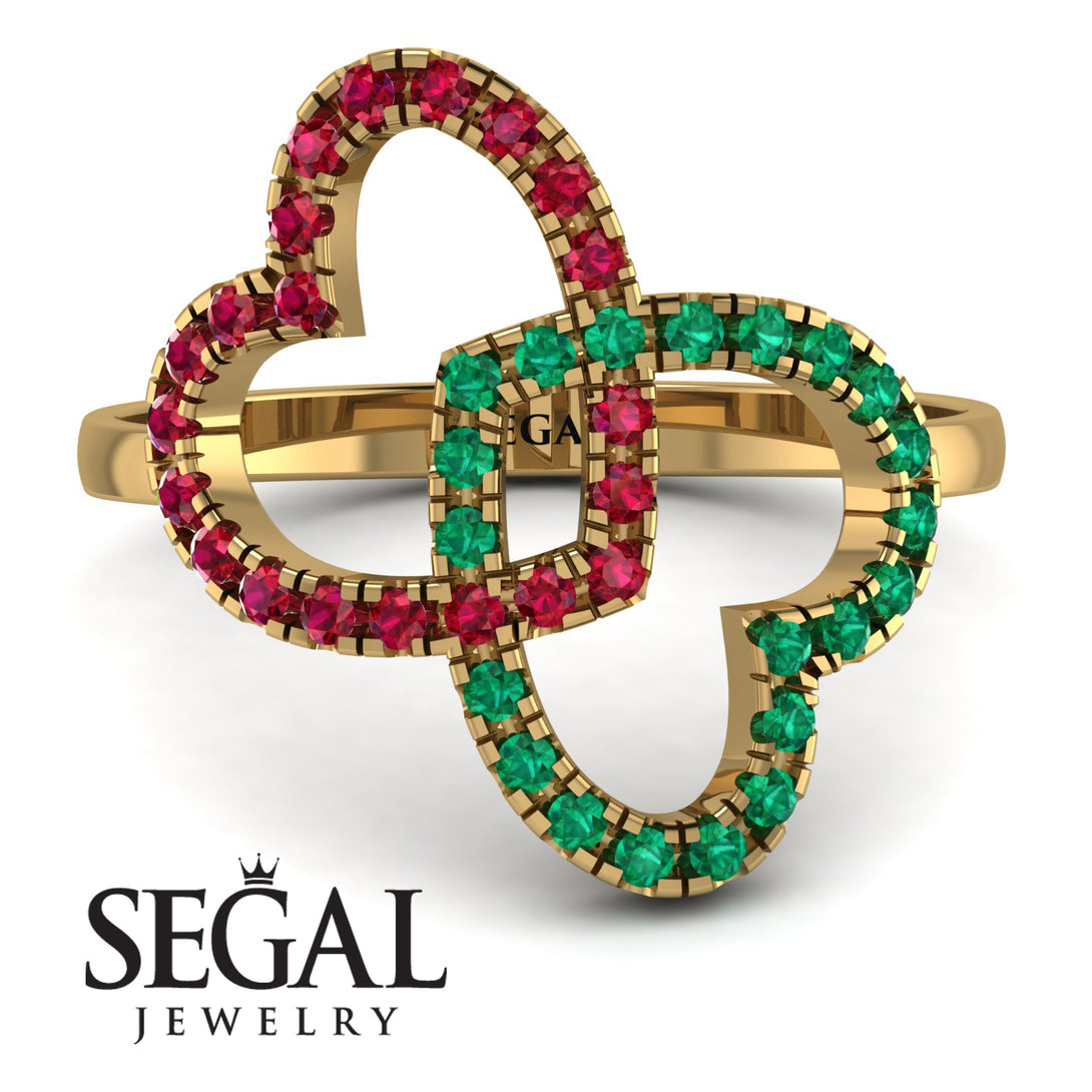 Two Hearts Ruby Ring - Selena No. 25