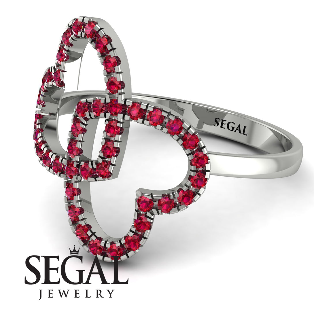Two Hearts Ruby Ring - Selena No. 57
