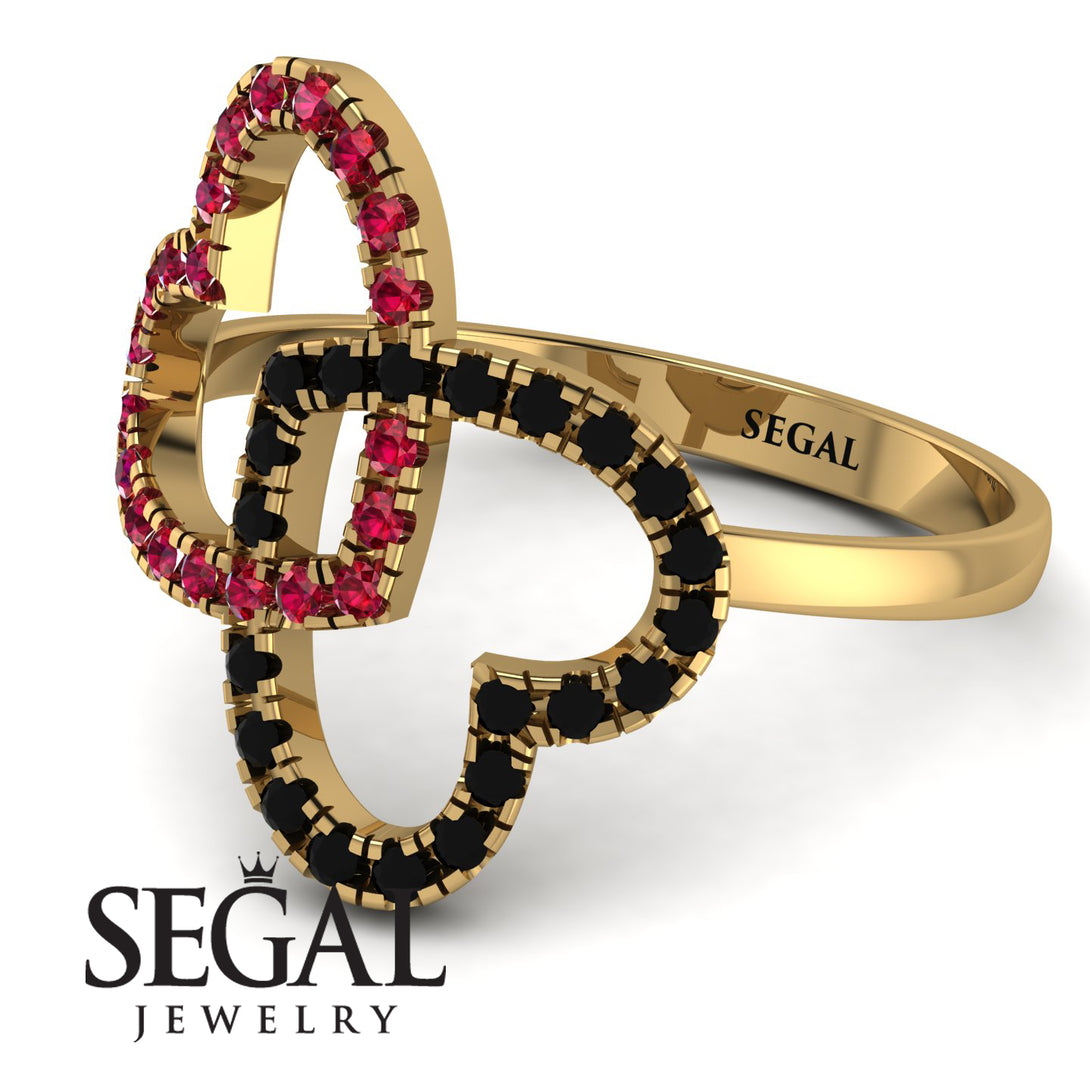 Two Hearts Ruby Ring - Selena No. 40