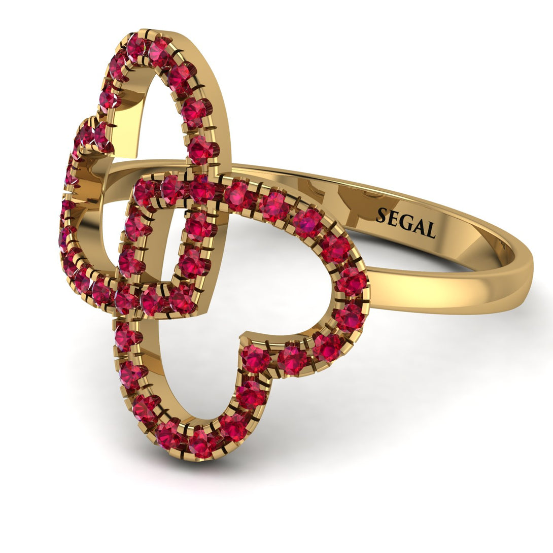 Two Hearts Ruby Ring - Selena No. 55