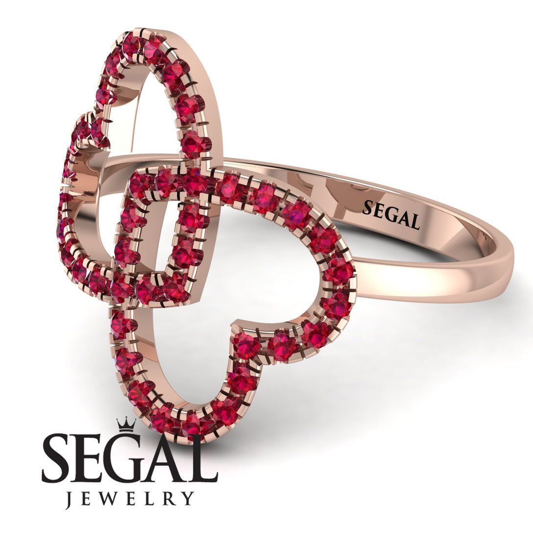 Two Hearts Ruby Ring - Selena No. 56
