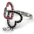 Two Hearts Ruby Ring - Selena No. 42