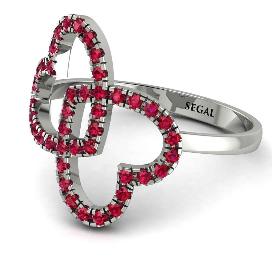 Two Hearts Ruby Ring - Selena No. 57