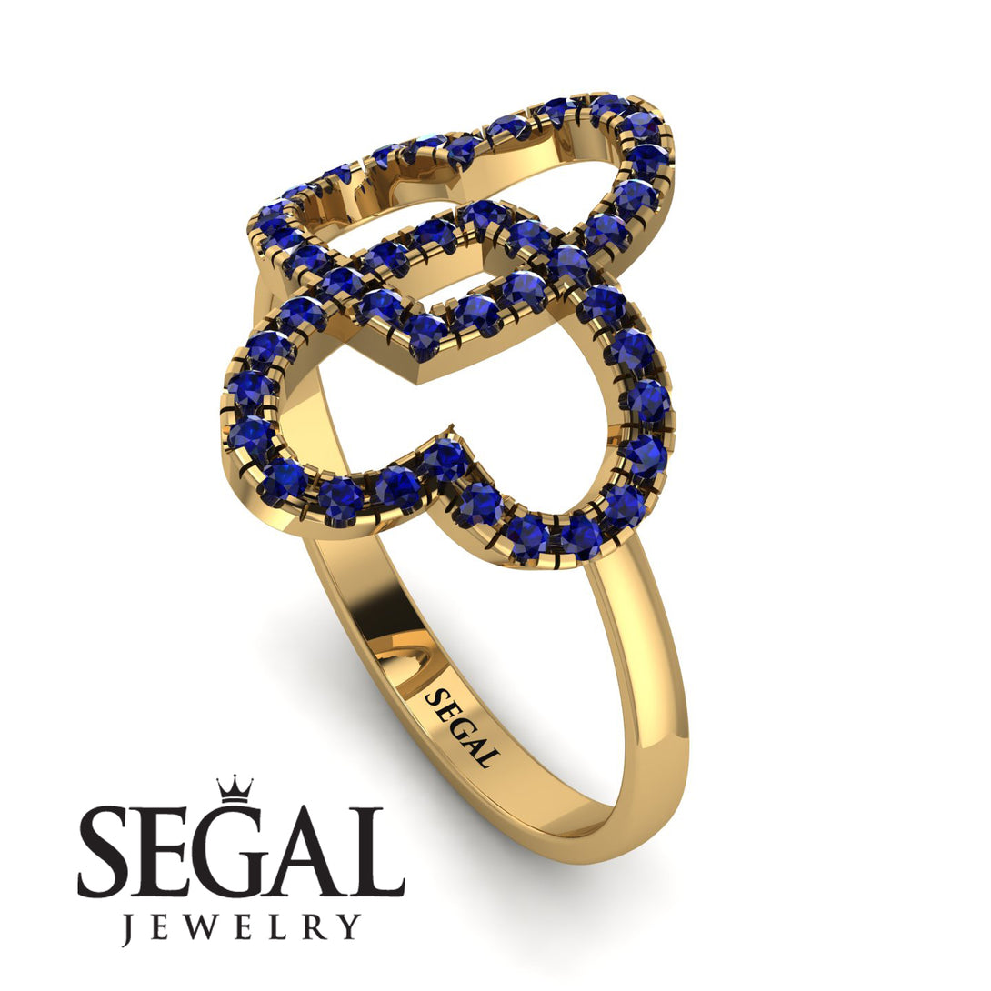 Two Hearts Sapphire Ring - Selena No. 73