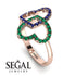 Two Hearts Sapphire Ring - Selena No. 29