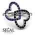 Two Hearts Sapphire Ring - Selena No. 45