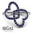Two Hearts Sapphire Ring - Selena No. 75
