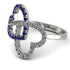 Two Hearts Sapphire Ring - Selena No. 15