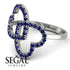 Two Hearts Sapphire Ring - Selena No. 75